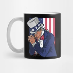 UNCLE SAM PRAYING Mug